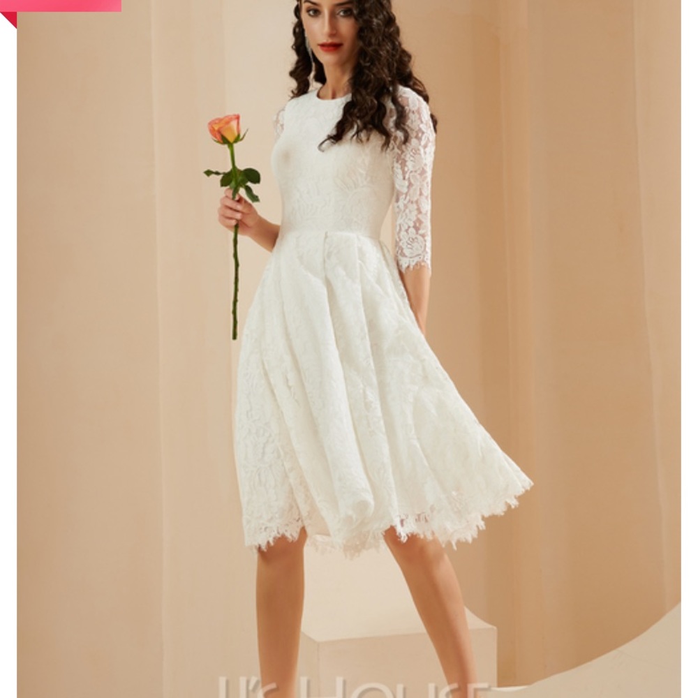White Bridal Shower / Engagement Party / Bachelorette White Dress